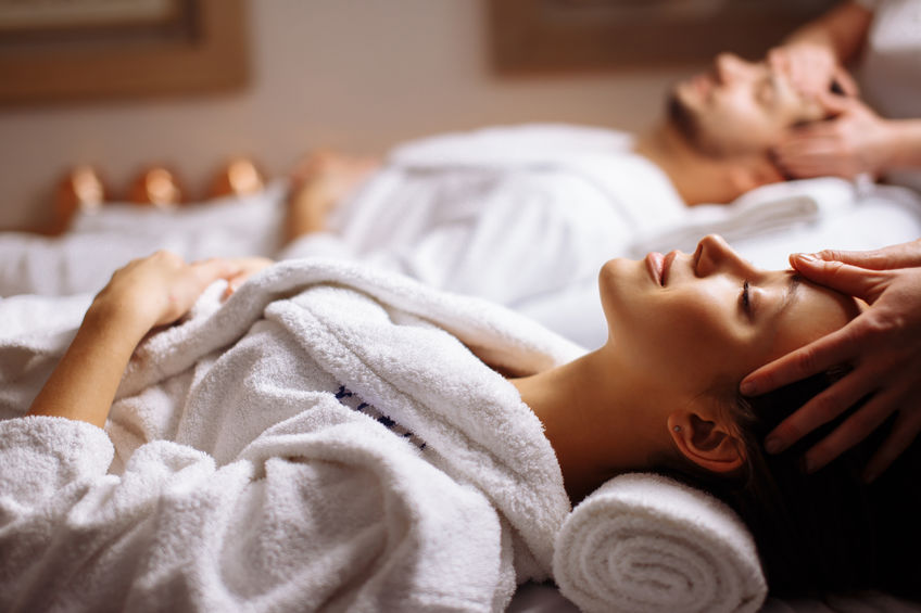 Couple Getting a Massage Together